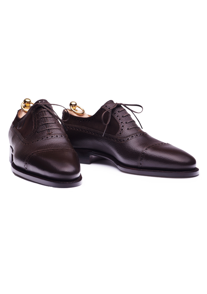 Dark Brown Balmoral Oxford Shoes