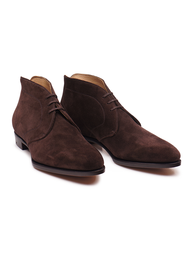 Dark top brown chukka