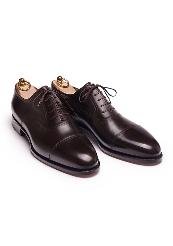Dark Brown Cap Toe Oxford shoes