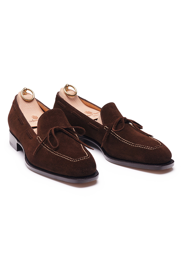 Chocolate Brown Bow-Tie Loafers
