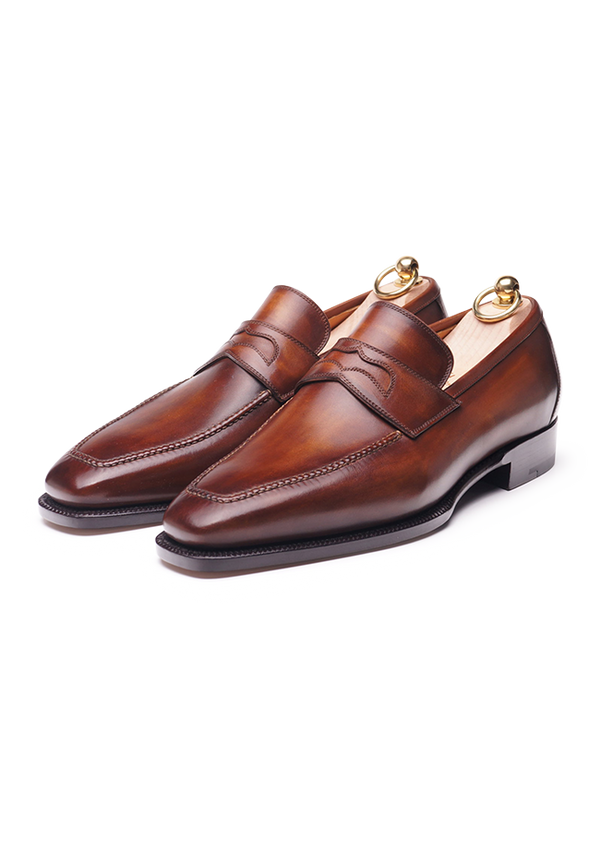 Brown Traditional Penny loafers