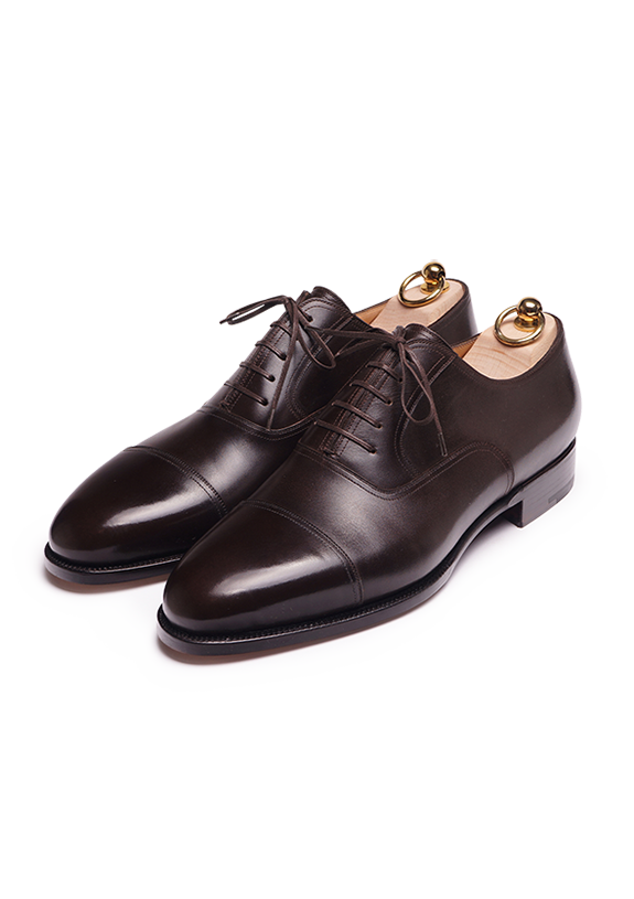 Dark Brown Cap Toe Oxford shoes