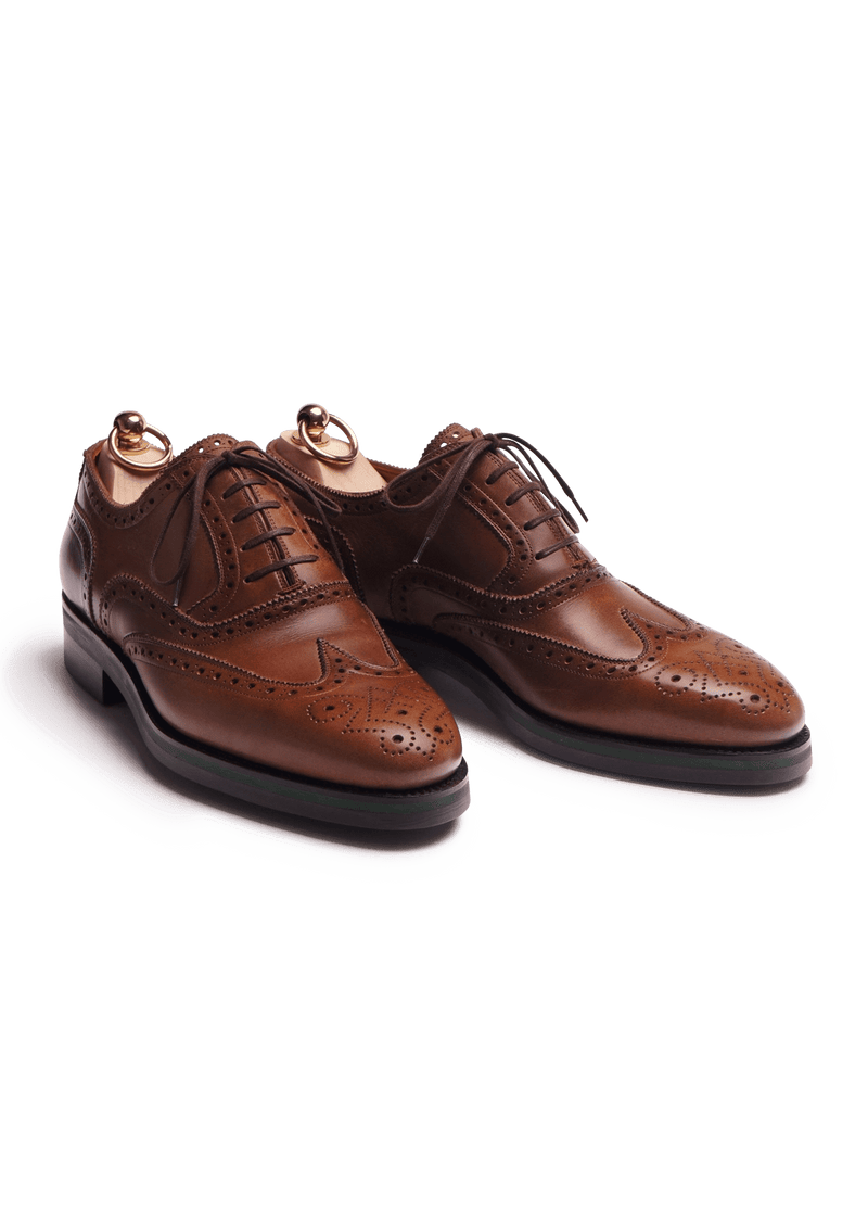 Mens tan 2025 wingtip shoes