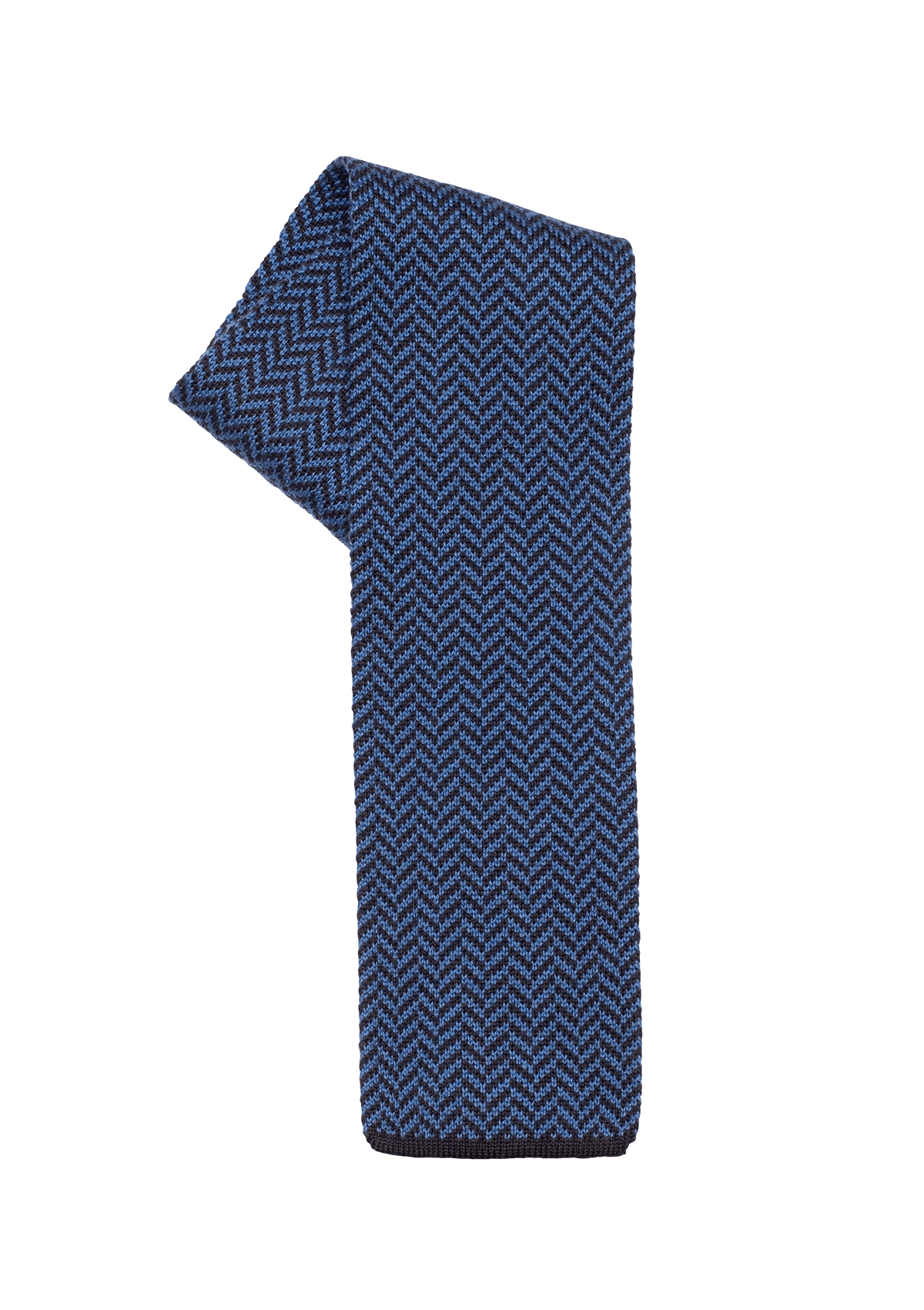 Blue Cotton Maglia Tie