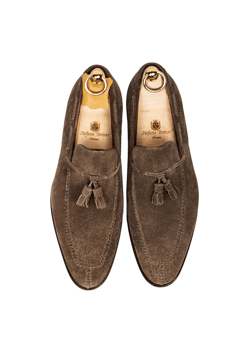 Olive Ballantine Tassel Loafers
