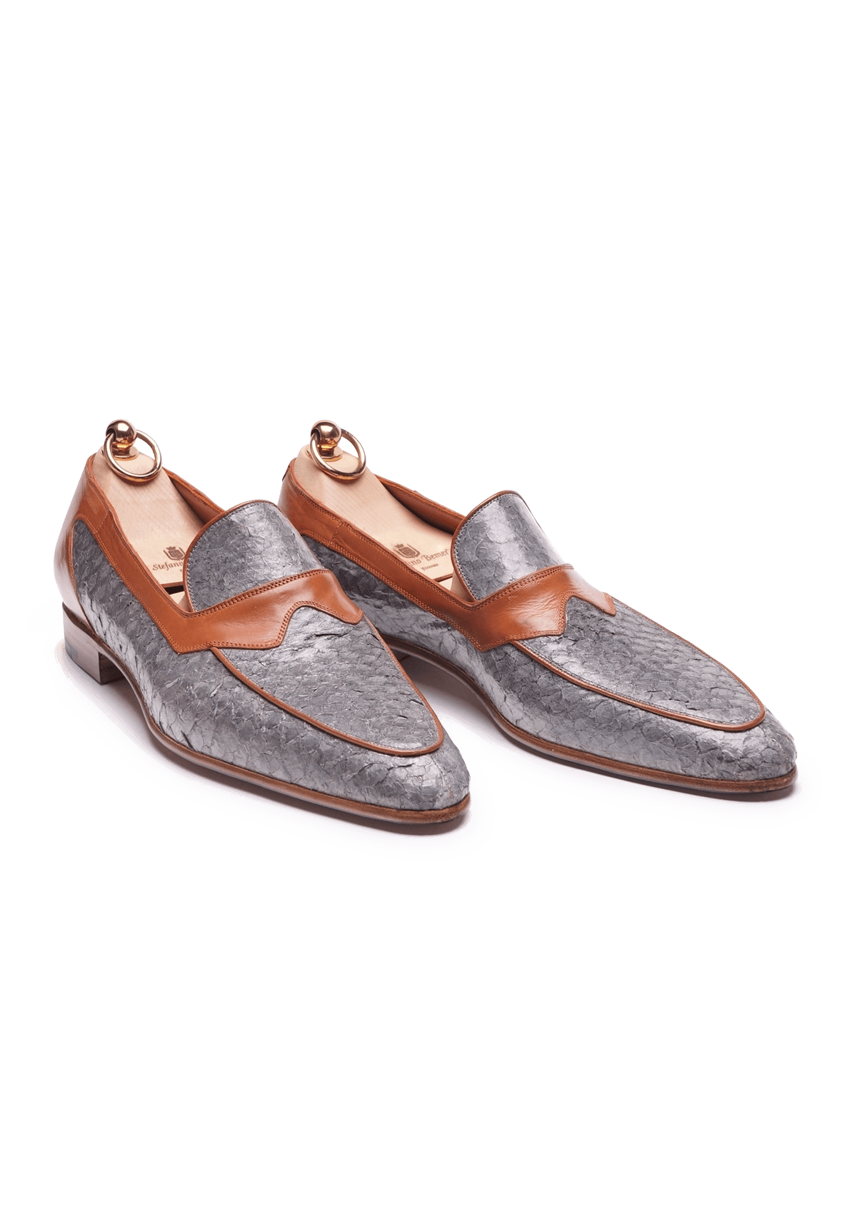 Oar stripe penny 2025 loafers in italian leather