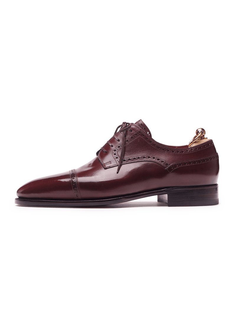 Burgundy 2025 leather shoes