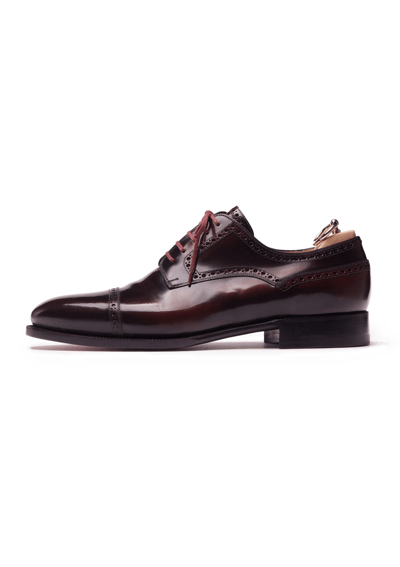 Burgundy Cap toe Derby Brogues