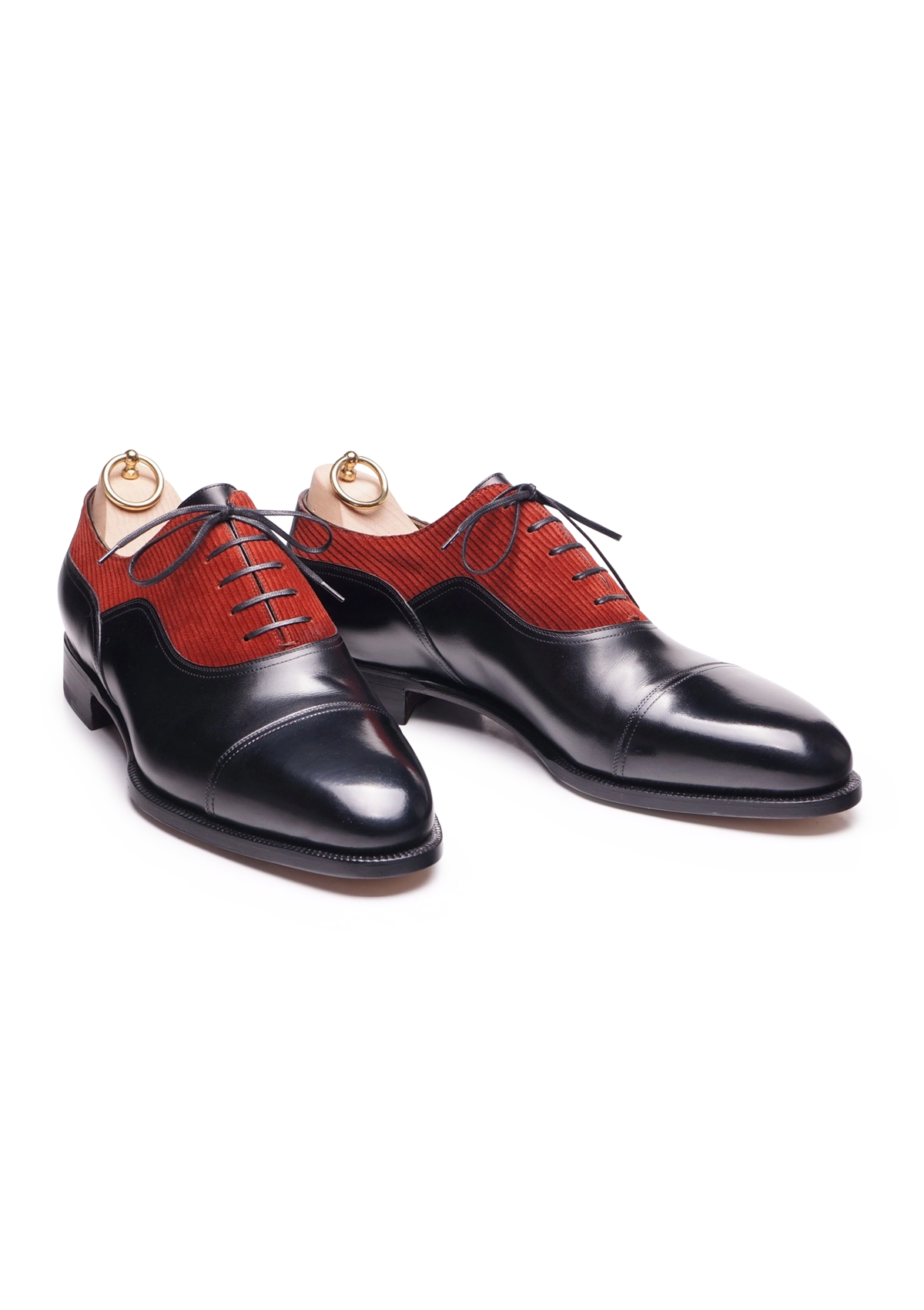 Black and Red Balmoral Oxford