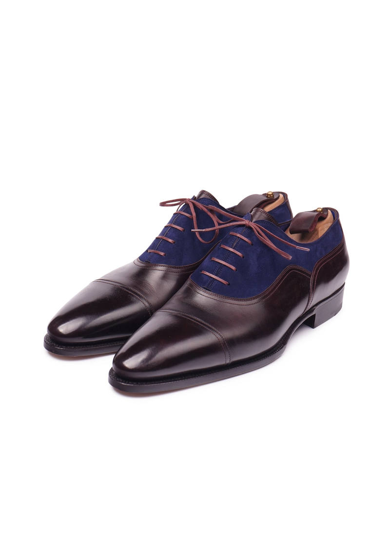 Aubergine & Blue Balmoral Oxfords