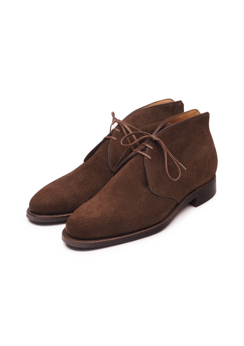 Chocolate brown chukka sales boots