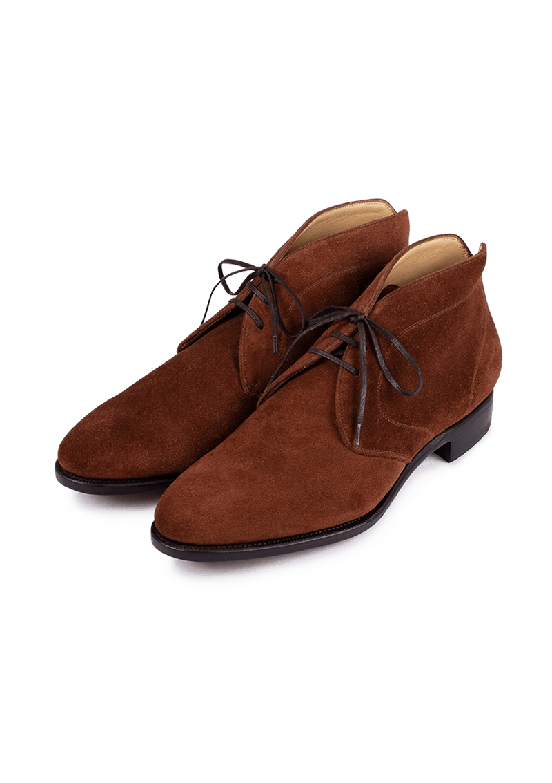 Polo Brown Suede Chukka Boots with Rubber Sole