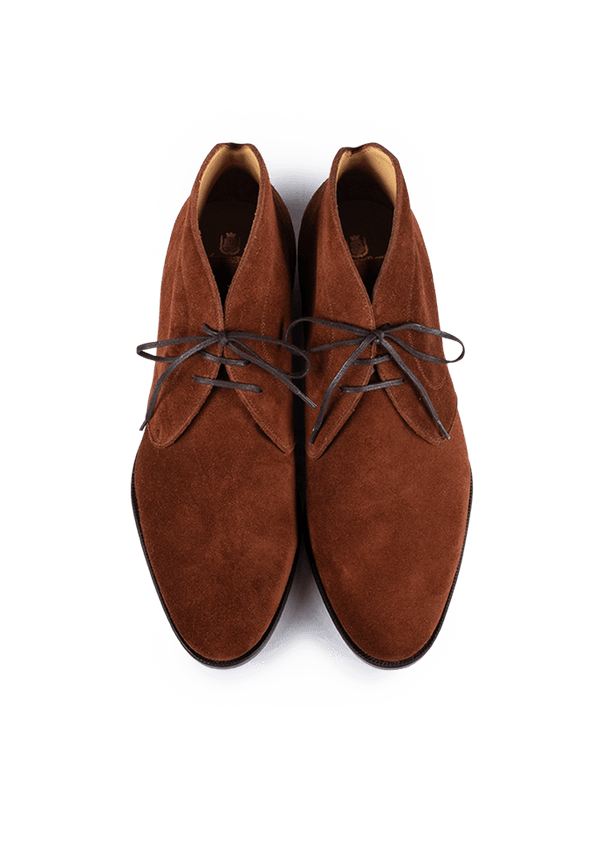 Polo Brown Suede Chukka Boots with Rubber Sole