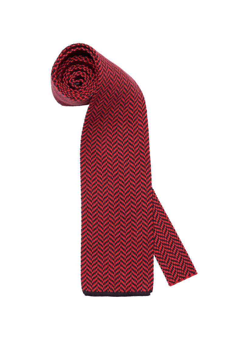Ruby Red Cotton Maglia Tie