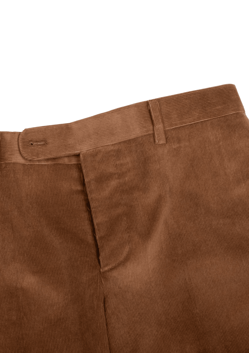Tobacco Brown Men's Velvet Trousers