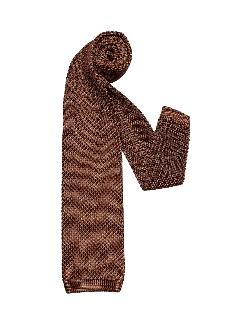 Brown Palette Silk Maglia Tie, P02