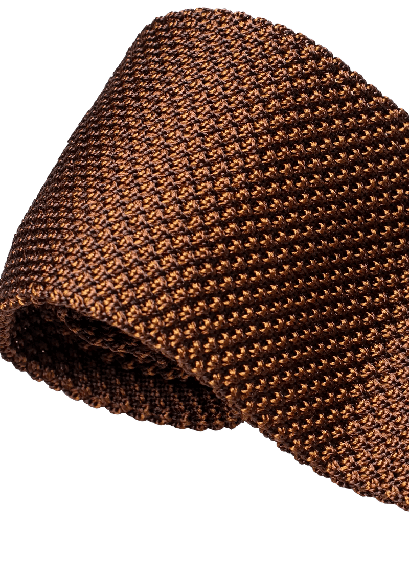 Brown Palette Silk Maglia Tie, P02