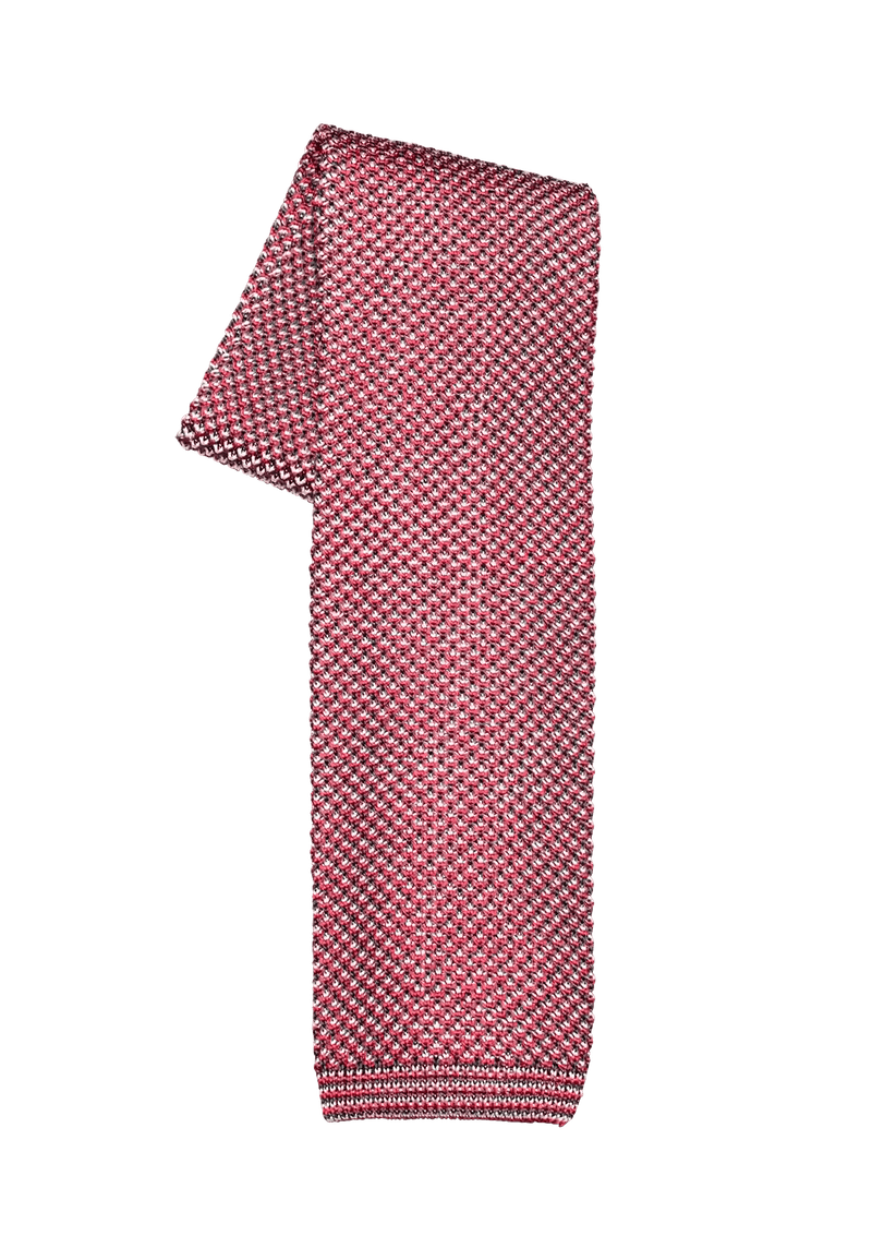 Red Silk Maglia Tie, P05