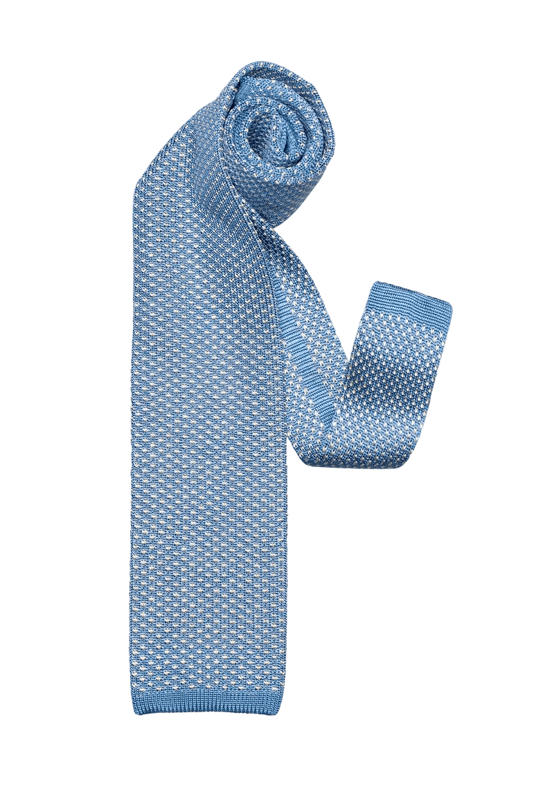 Azure & White Maglia Tie, Pattern 03