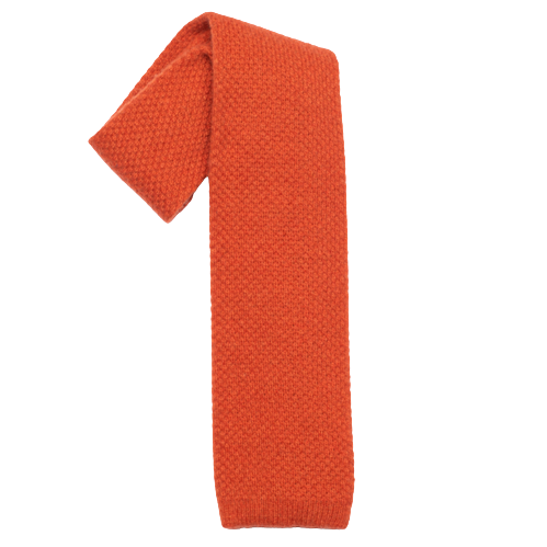 Orange Wool Maglia Tie