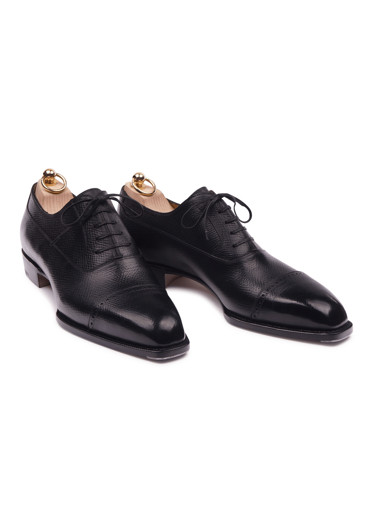 Black Oxford with Brogued Cap Toe