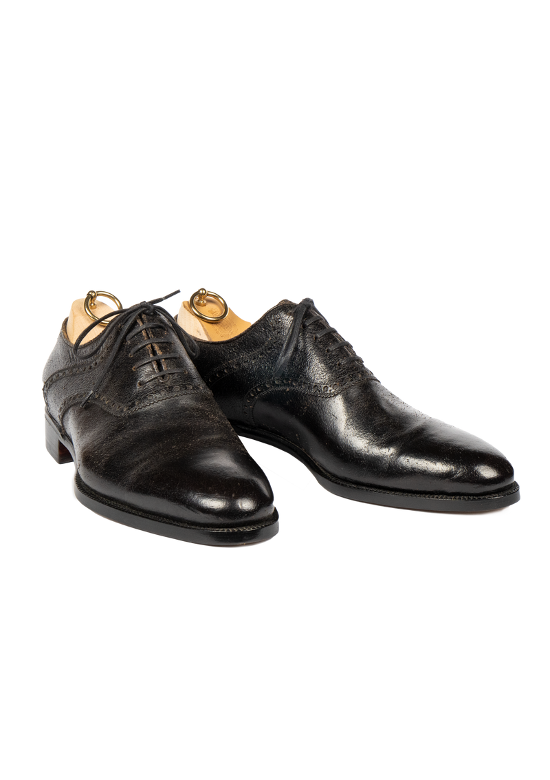 All black shop saddle shoes