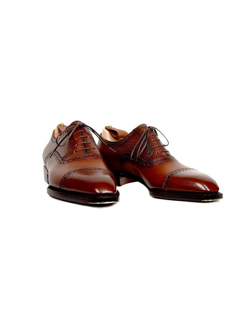 Replica Cap toe Oxford Shoes with a Thin Rubber Sole Stefano Bemer