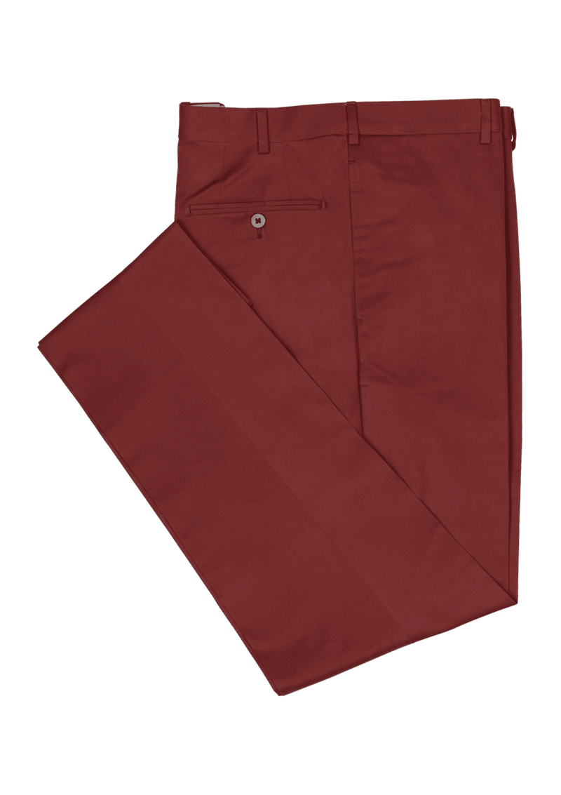 Wide Leg Cotton Twill Trousers - Red | Boden UK