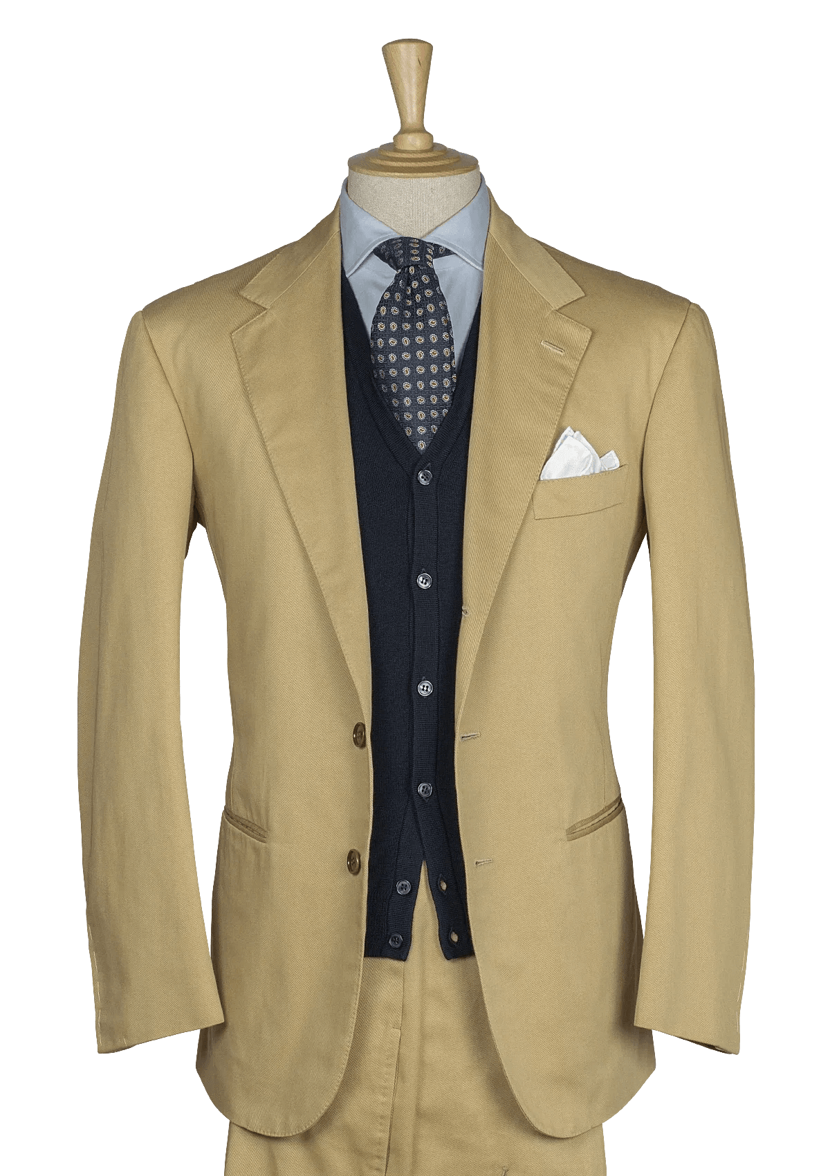 Beige Men's Cotton Suit in Larusmiani Cotton – Stefano Bemer