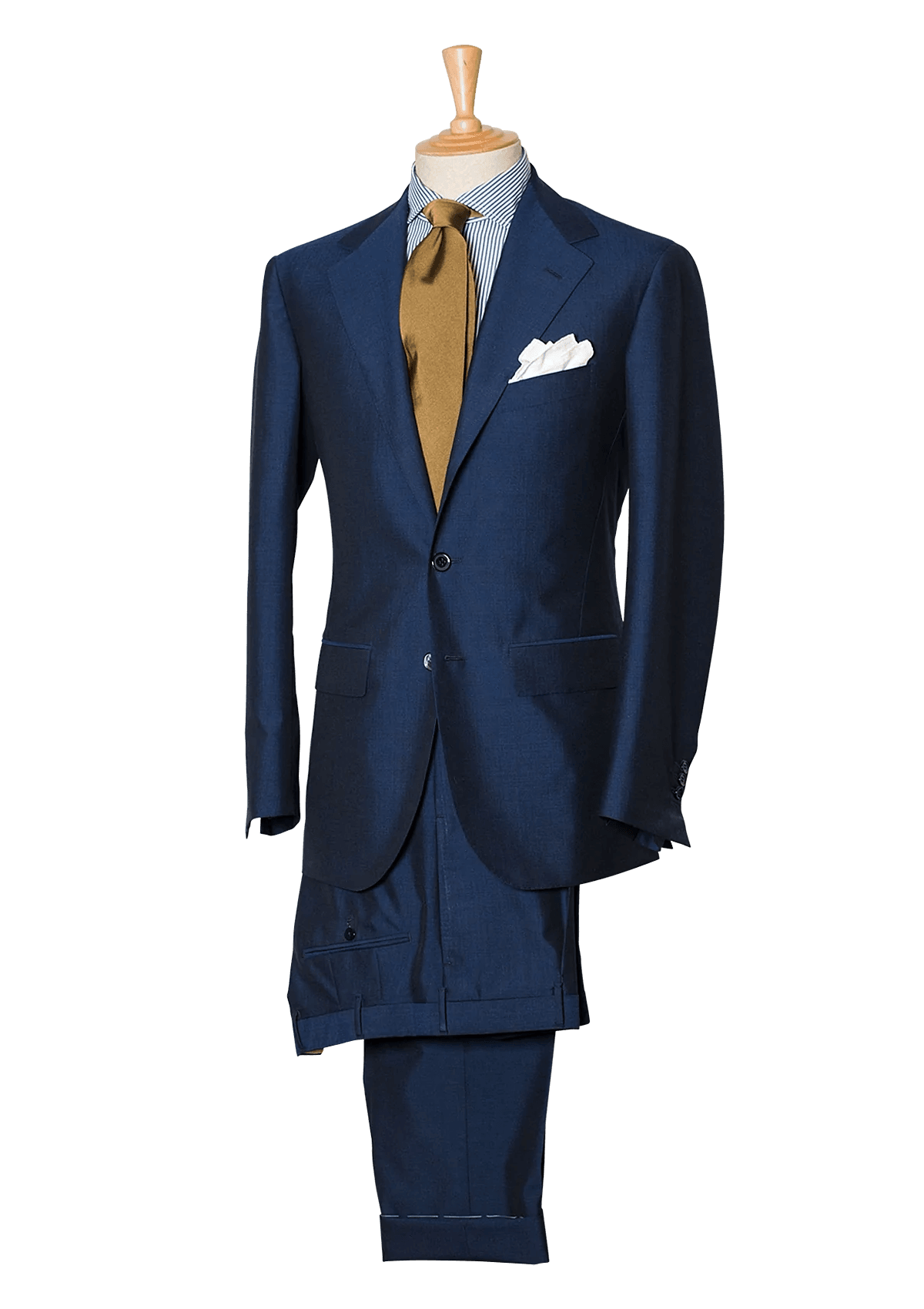 Blue Men's Suit in Holland & Sherry Mohair – Stefano Bemer