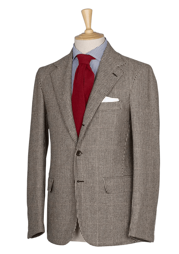 Brown Men's houndstooth jacket