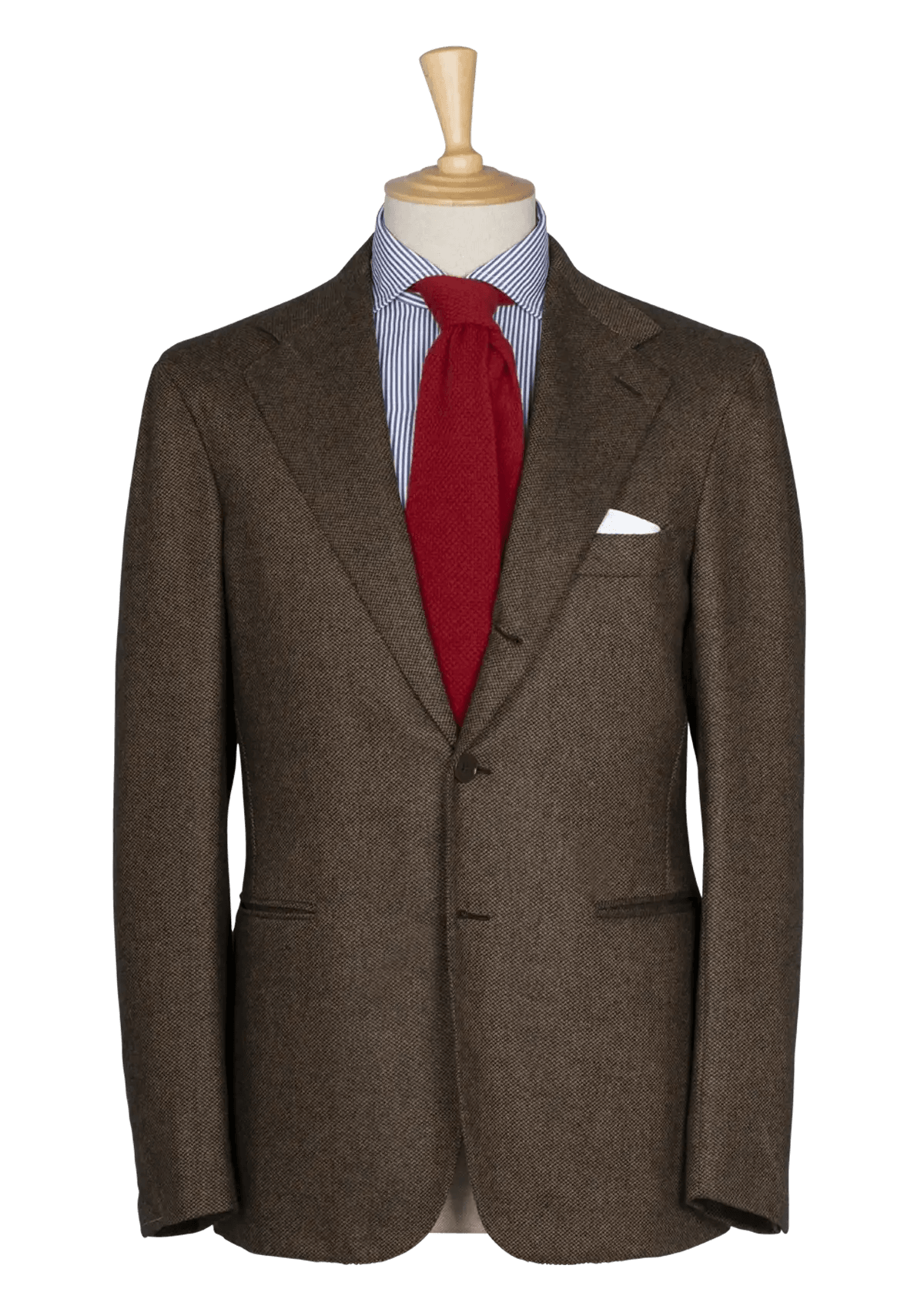 Stafford Mens Wool Chevron Print V-Neck Long Sleeve Suit Jacket Brown -  Shop Linda's Stuff