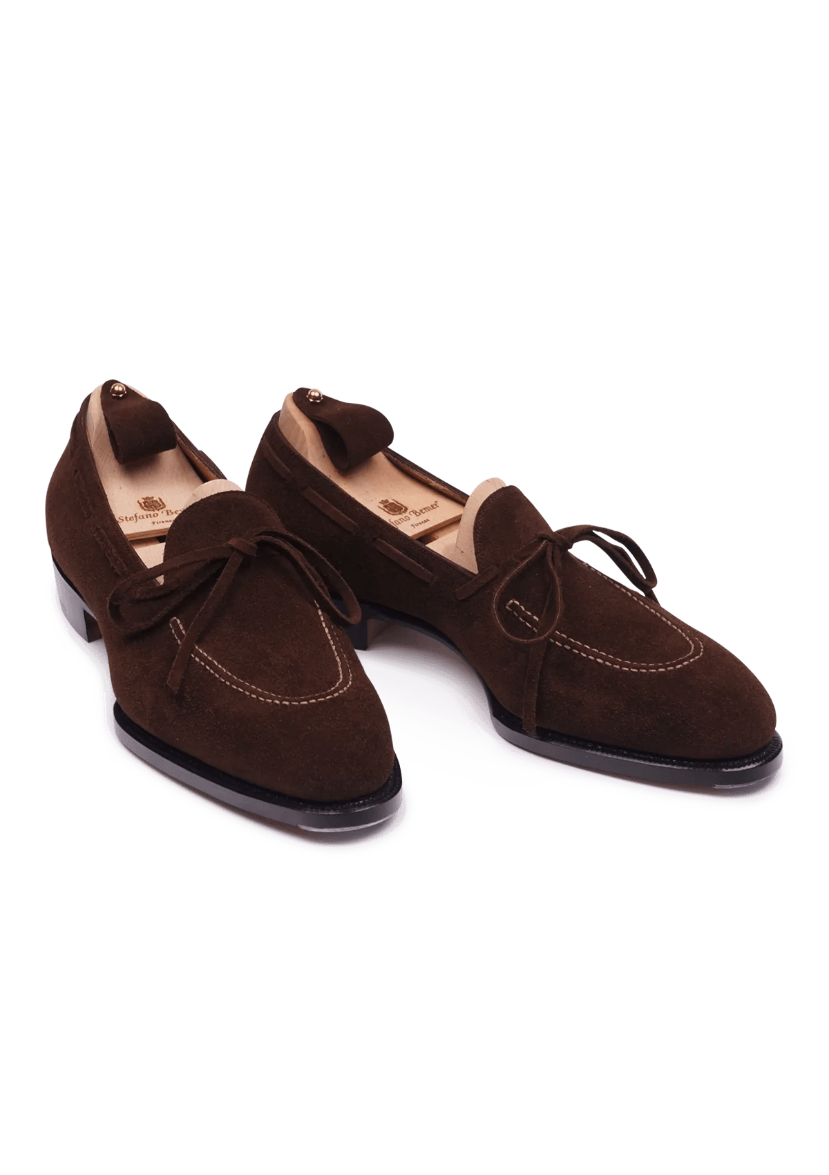 Chocolate Brown Bow Tie Loafers