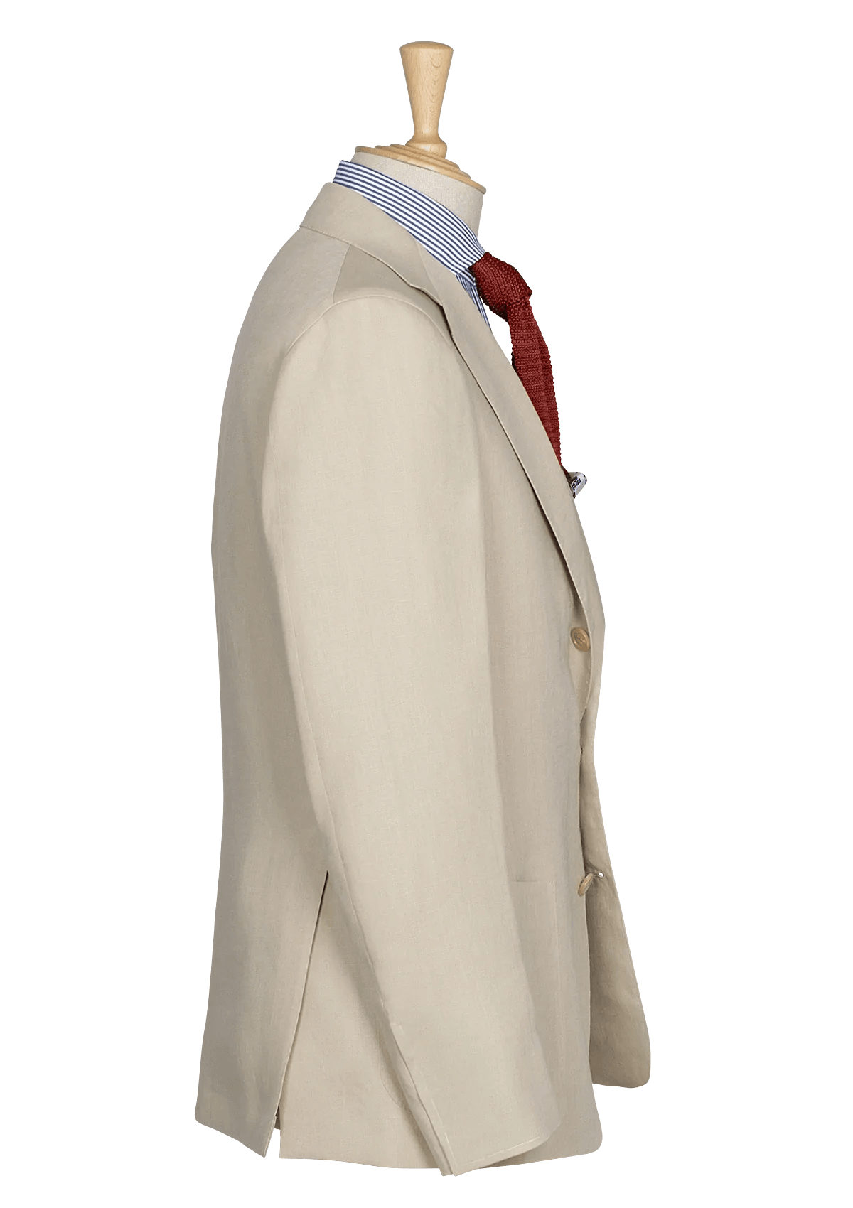 Cream Men's Blazer in English Linen Stefano Bemer