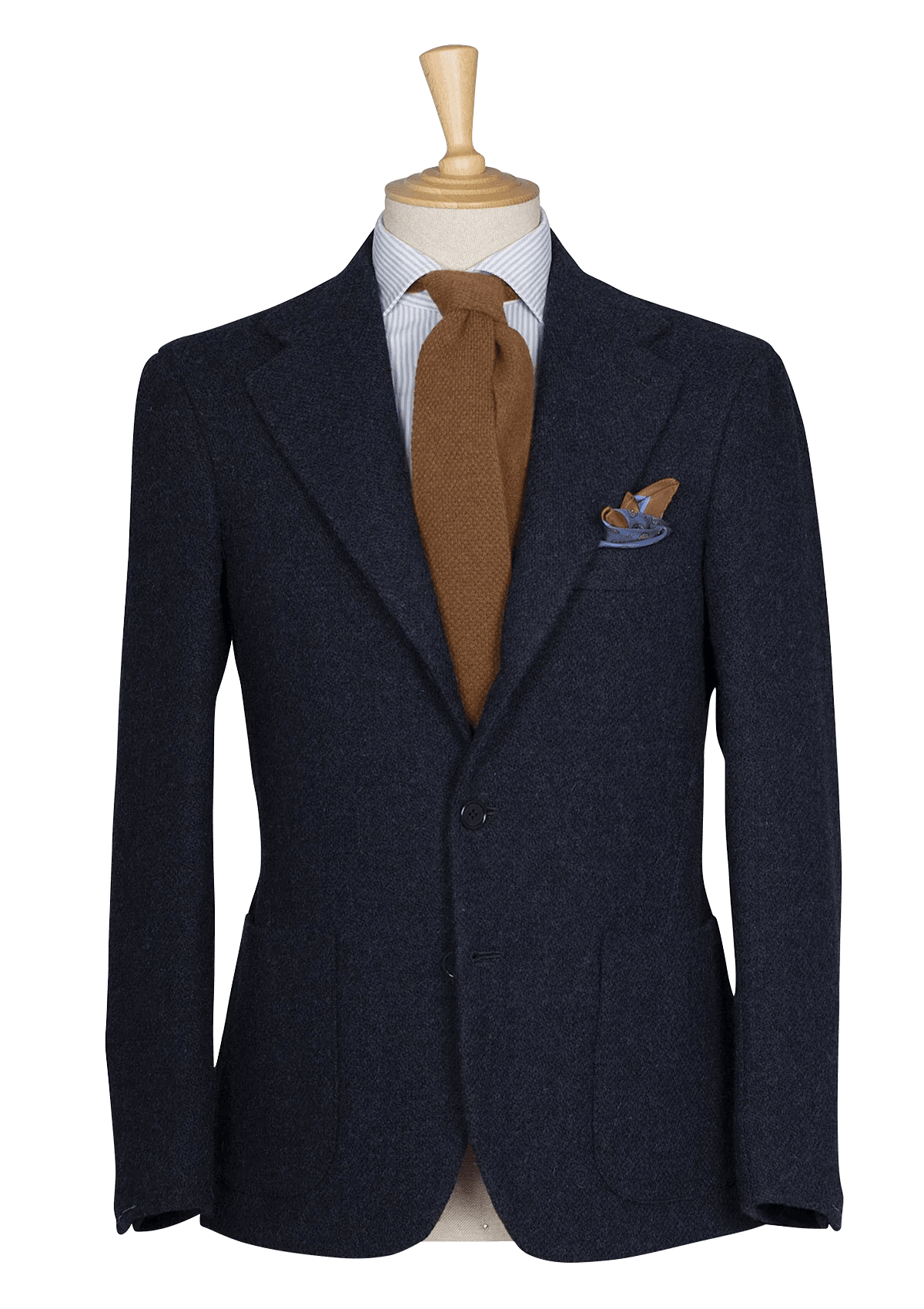 Deep Blue Tweed men's jacket in Harry's Tweed Wool – Stefano Bemer