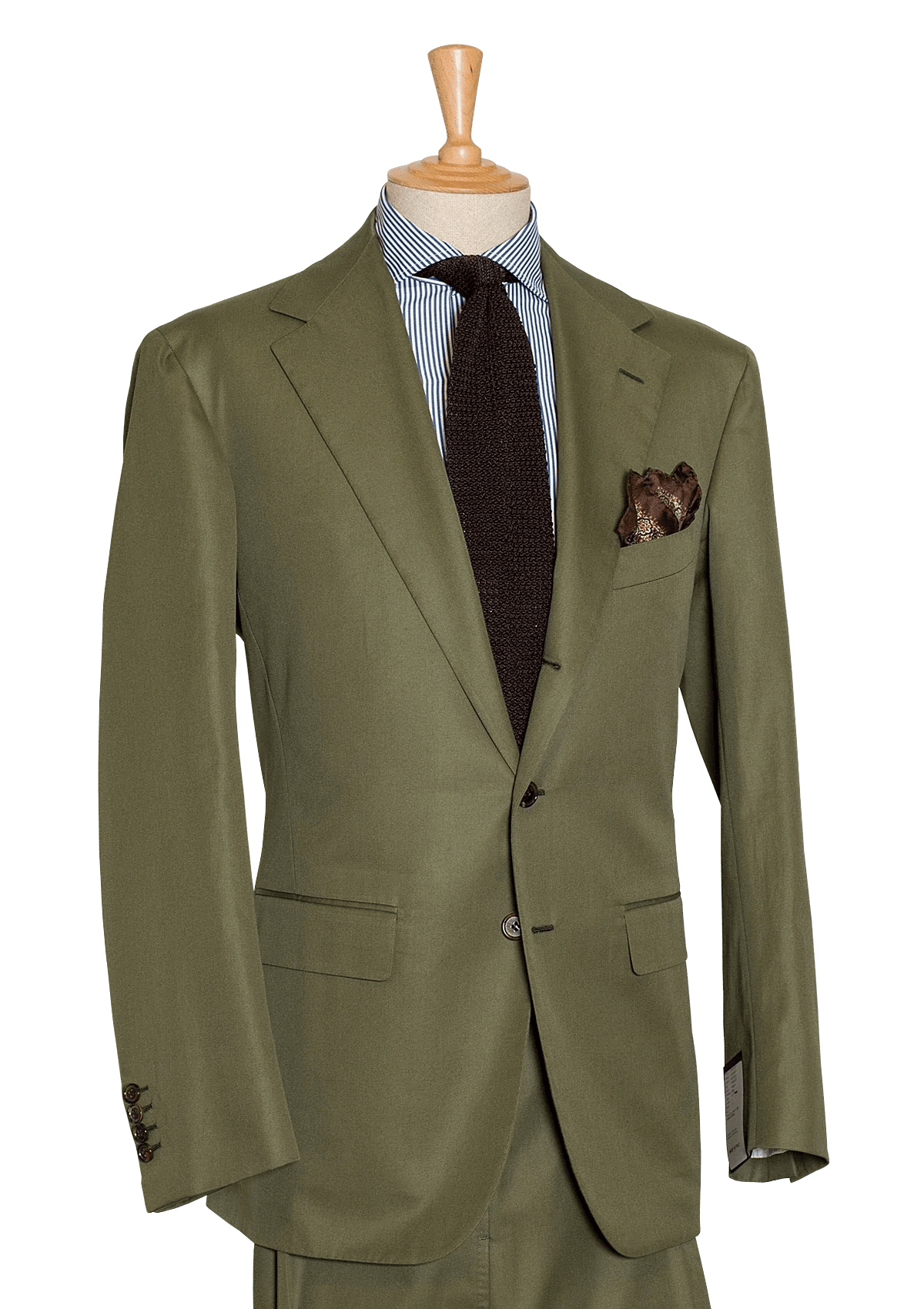 Green Cotton Men' suit in Larusmiani Cotton – Stefano Bemer