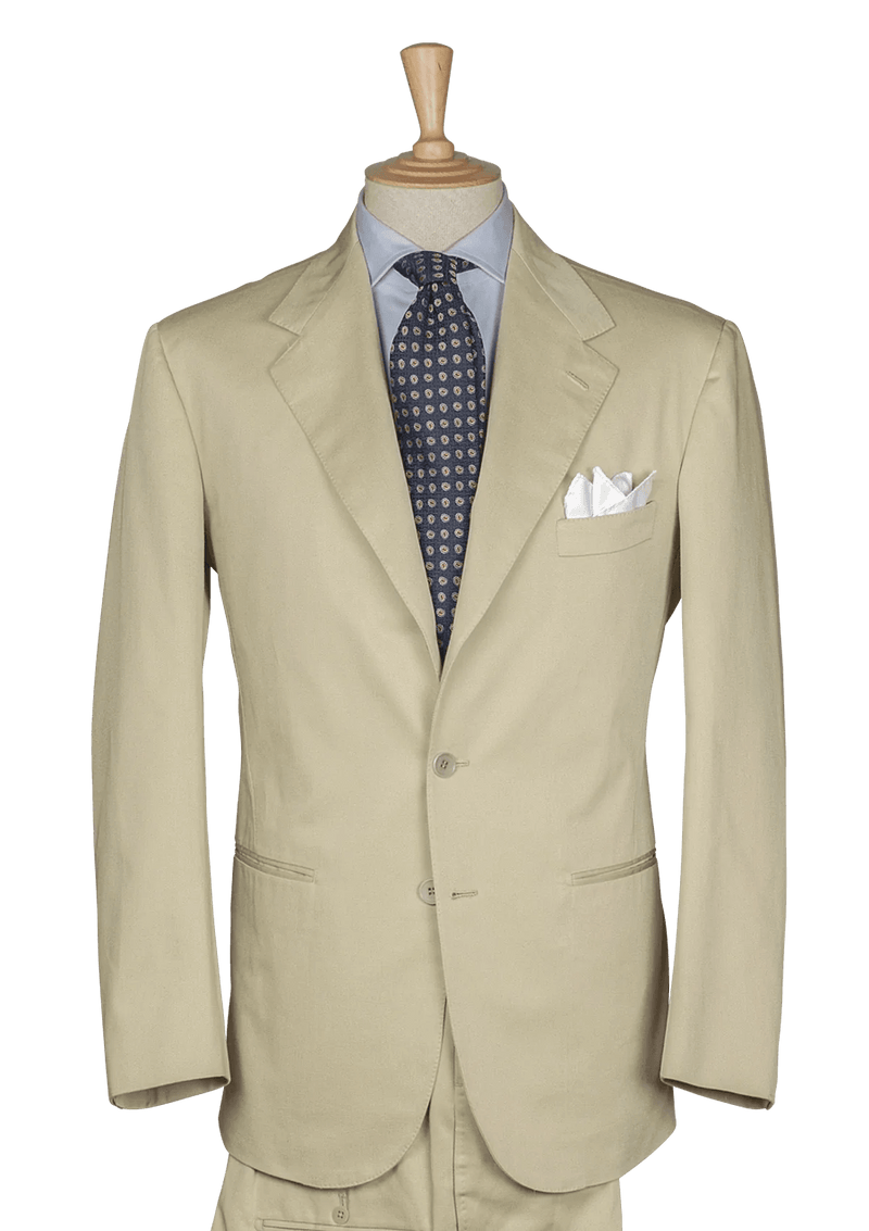 Ivory Cotton Men's Suit