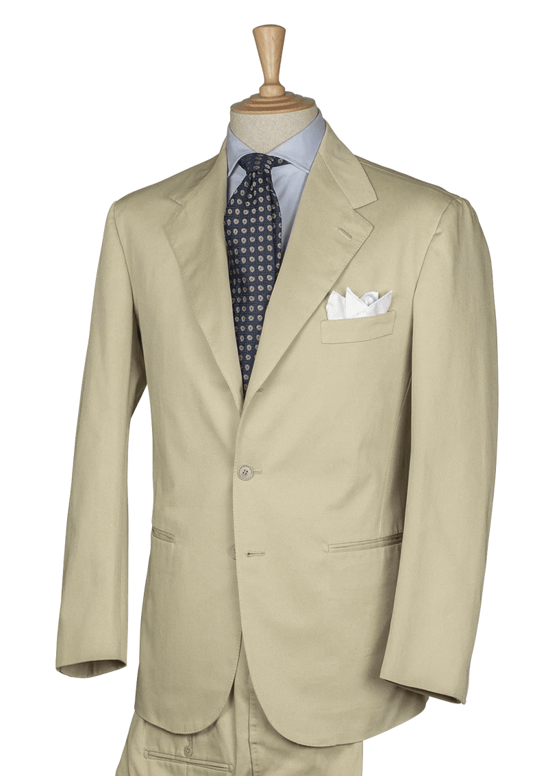 Ivory Cotton Men's Suit