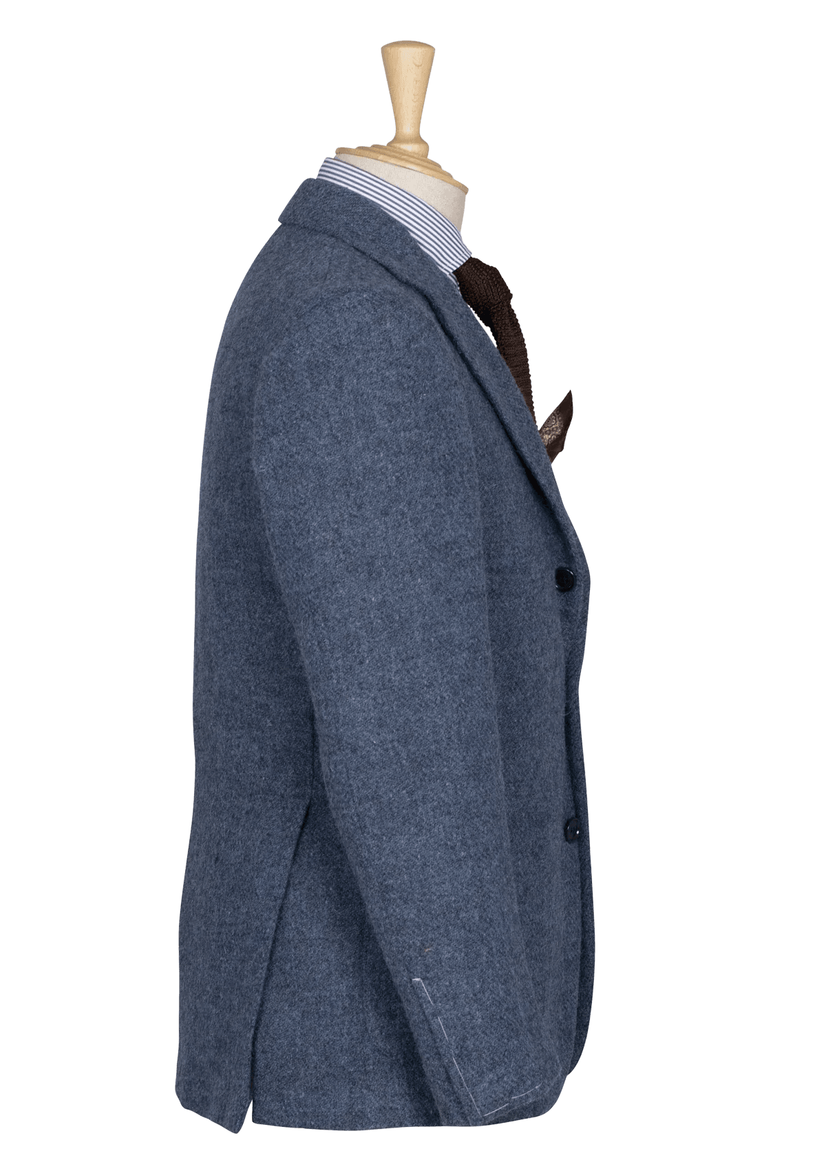 Light blue Men's Jacket in Harry's Tweed Wool – Stefano Bemer