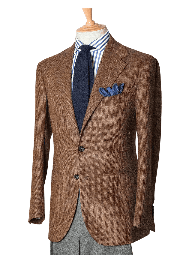 Men's Brown Flannel Blazer