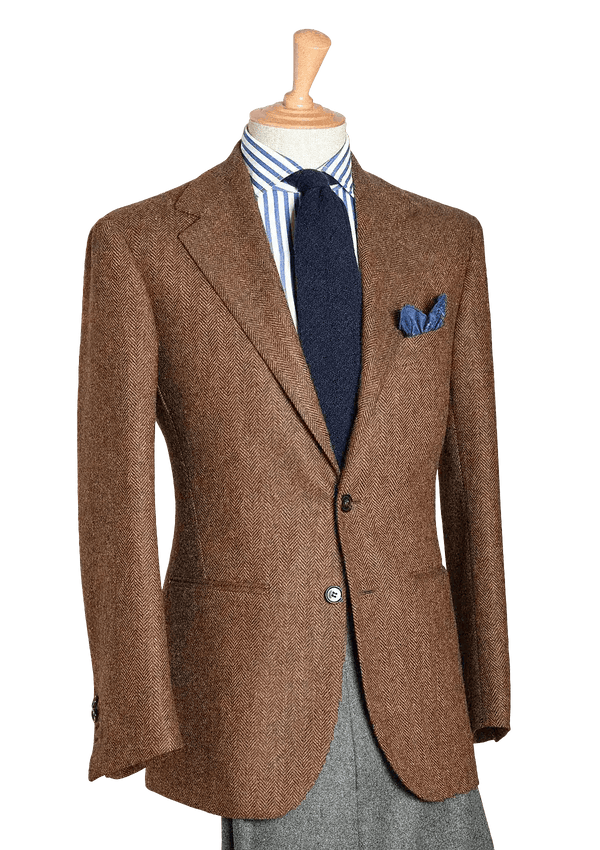 Men's Brown Flannel Blazer