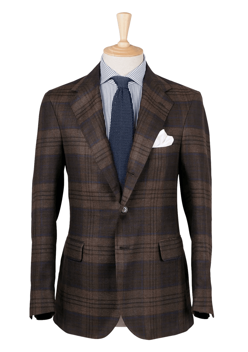 Men's Brown Tartan Jacket