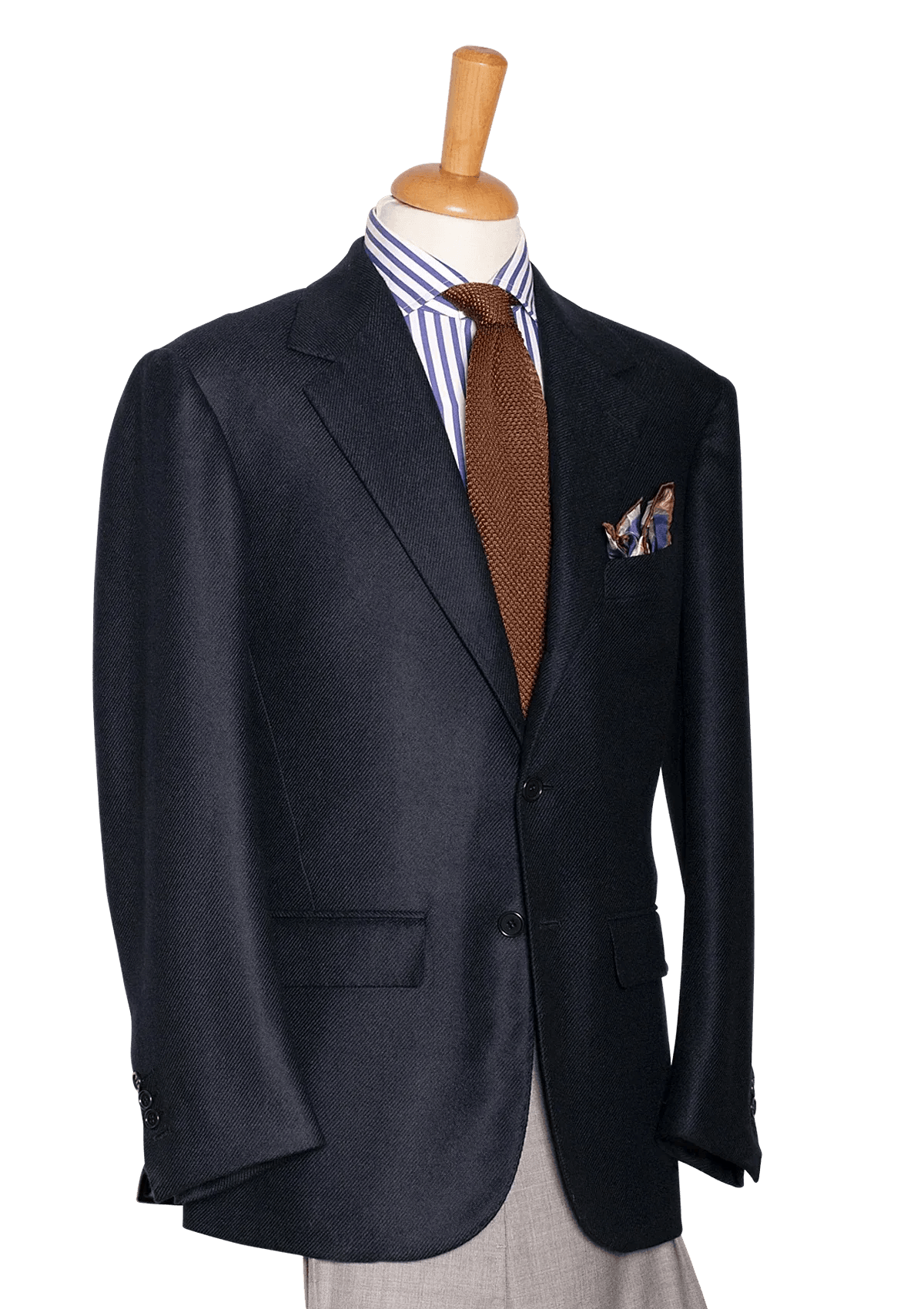 Men's Dark Blue Cashmere Blazer in Loro Piana 100% Casmere – Stefano Bemer