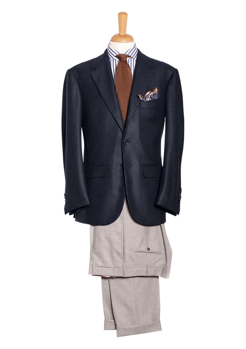 Men's Dark Blue Cashmere Blazer | Stefano Bemer Men's Dark Blue Cashmere Blazer | Stefano Bemer