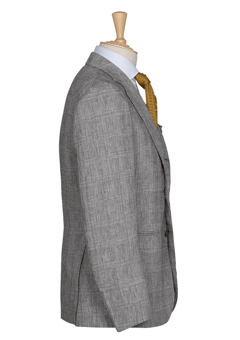 Men's Grey Prince of Wales Jacket