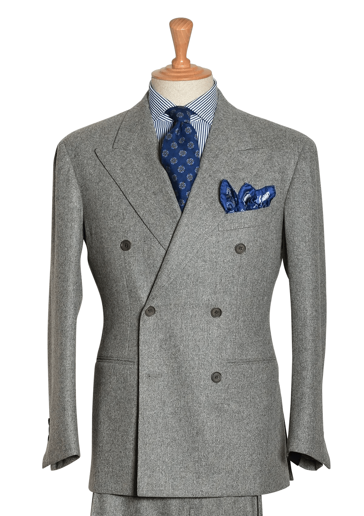 Men's Grey Wool Flannel Suit
