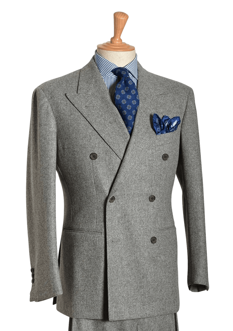Men's Grey Wool Flannel Suit