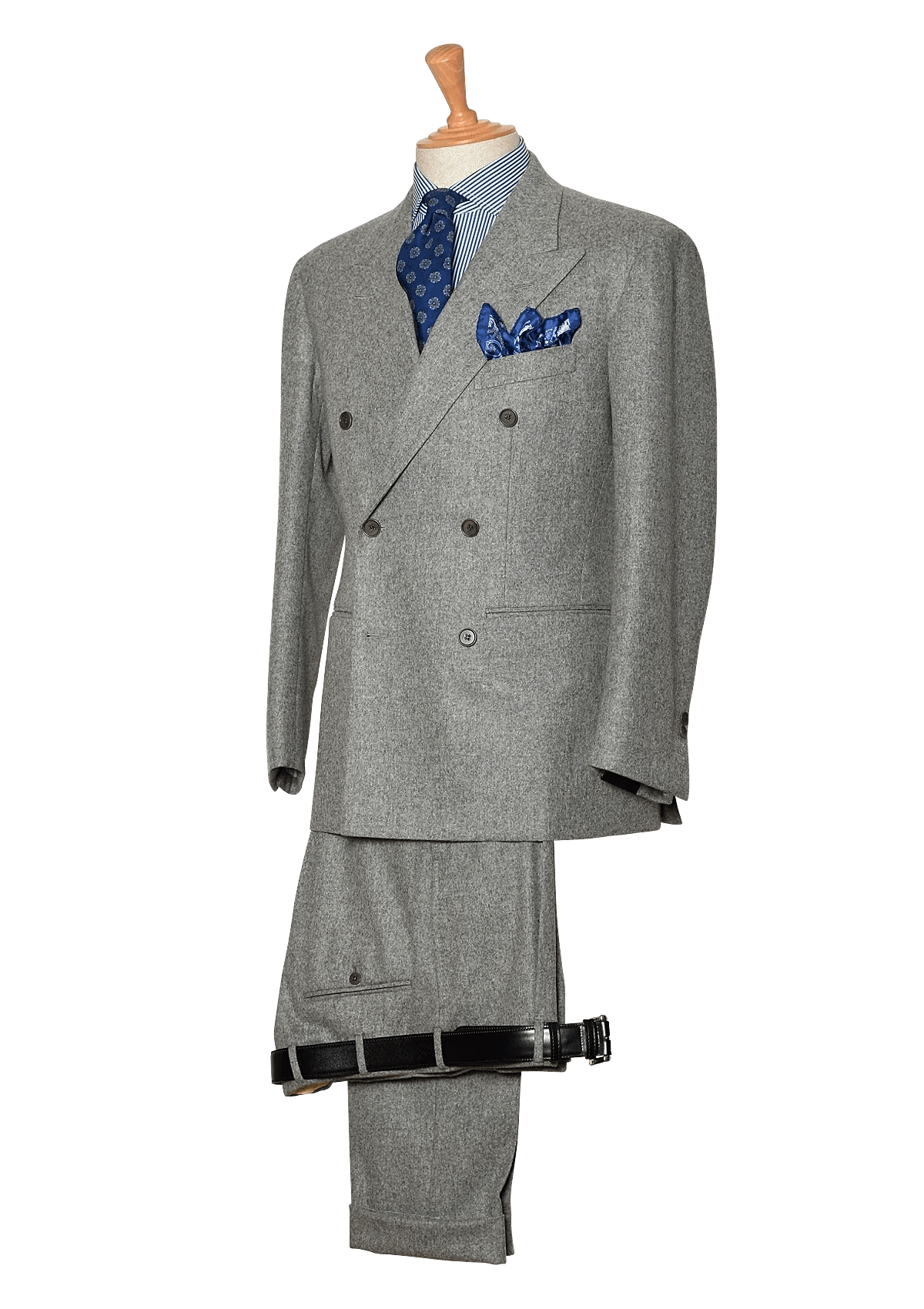 Men's Grey Wool Flannel Suit 