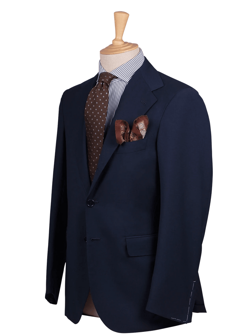 Men's Royal Blue Blazer in Holland & Sherry wool – Stefano Bemer