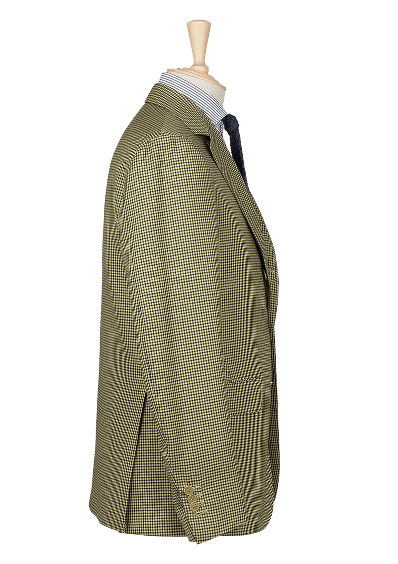 Men's Classic Fit Navy with Brown Heritage Check Wool Blend Suit Jacket -  Sport Coat Blazer